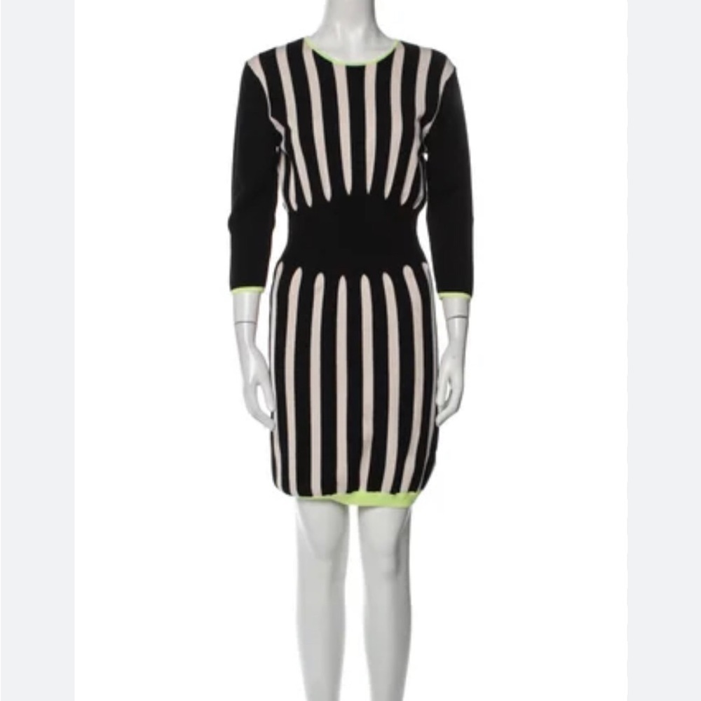 Ted Baker black white striped knit sweater dress TB size 3 US XS